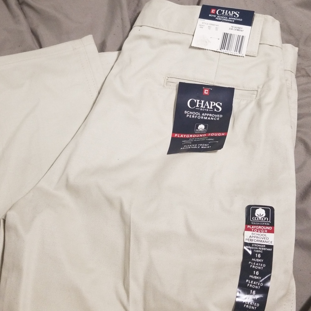 CHAPS Boys sz 16 Husky Trousers NWT